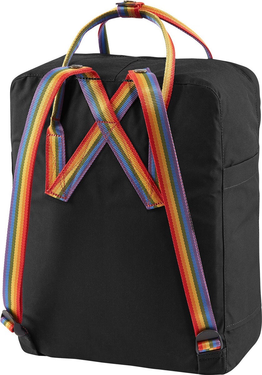 Sekk Fjällräven Kånken Black Rainbow