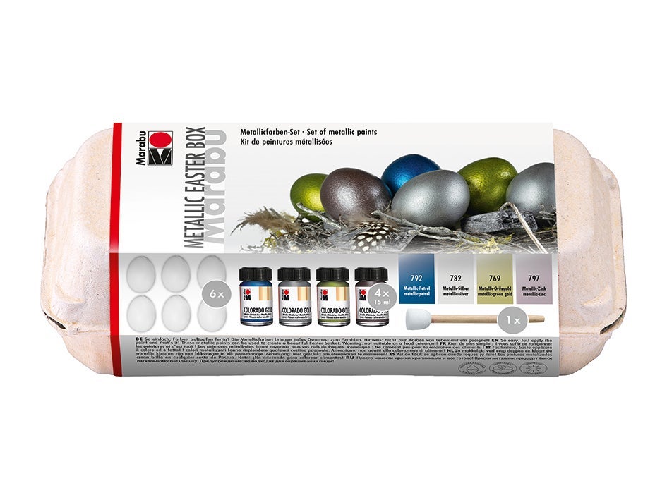 Marabu Metallic Egg Påskesett