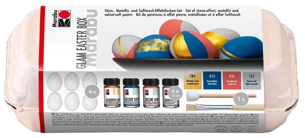 Hobbyeske Marabu Glam Sett Maling Egg