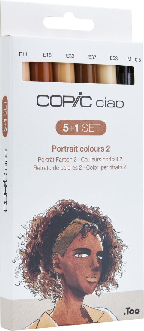 Tusj Copic Ciao Alkoholbasert 5+1 Portrait 2