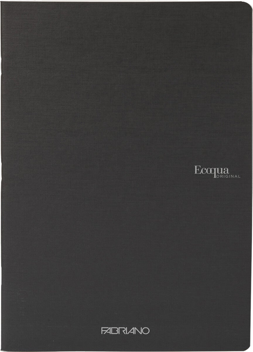Notatbok EcoQua Original Stiftet A4 Blank Sort