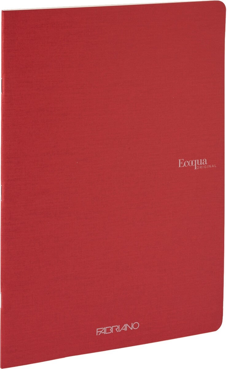 Notatbok EcoQua Original Stiftet A4 Linjert Cherry - Stiftet