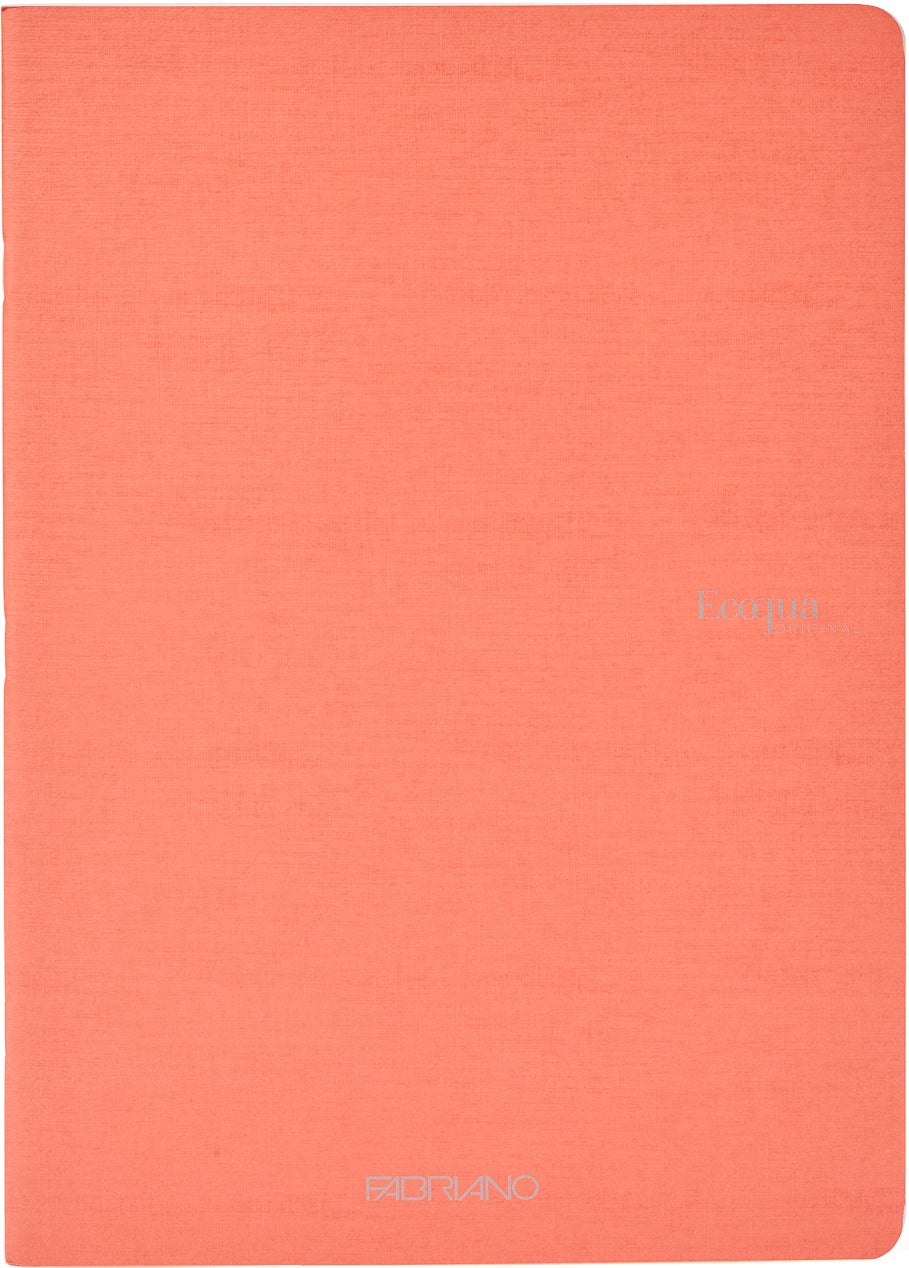 Notatbok EcoQua Original Stiftet A4 Linjert Flamingo