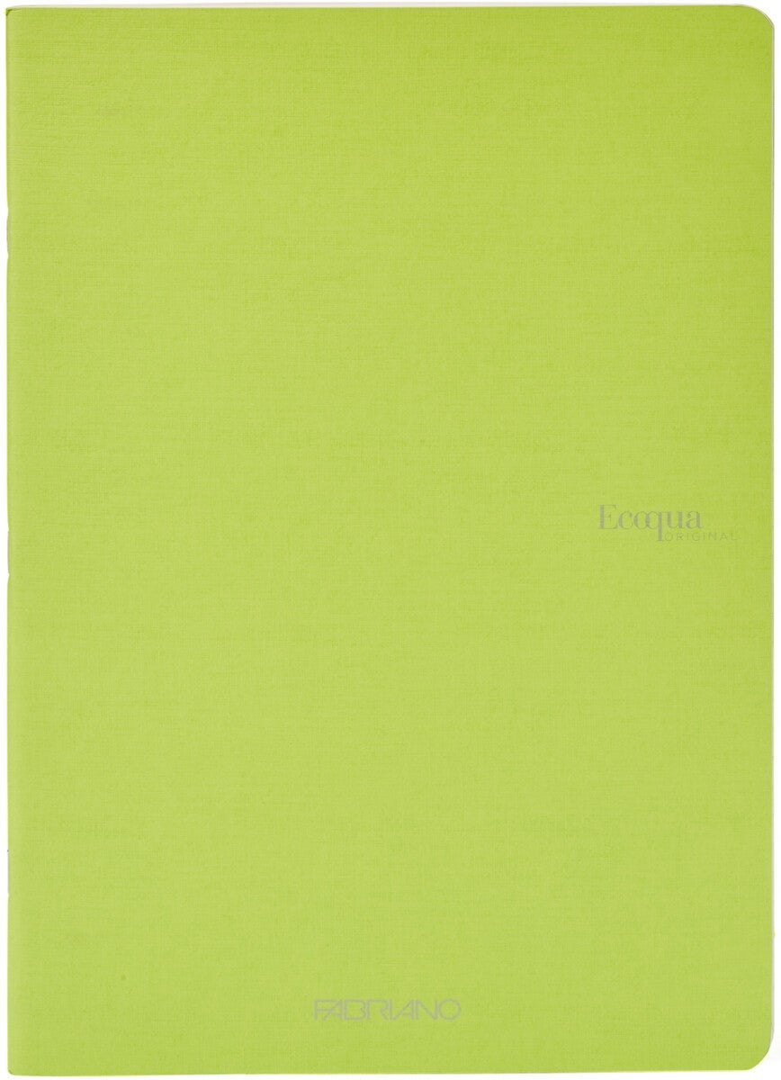 Notatbok EcoQua Original Stiftet A4 Linjert Lime