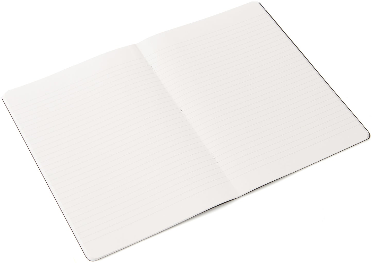 Notatbok EcoQua Original Stiftet A4 Linjert Sort