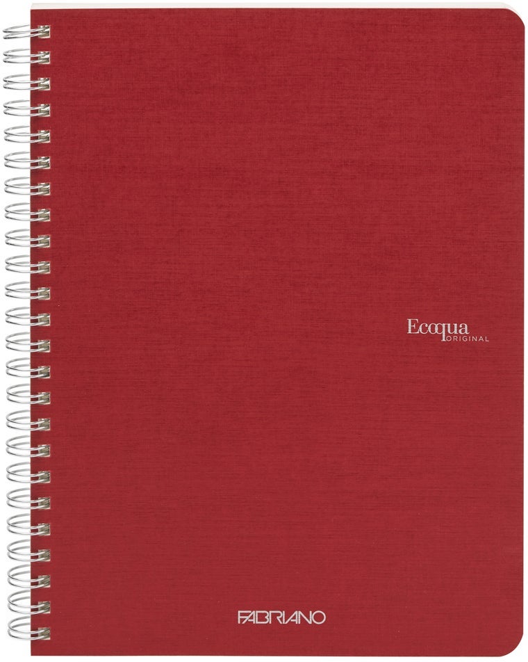 Notatbok EcoQua Original Spiral A5 Blank Cherry