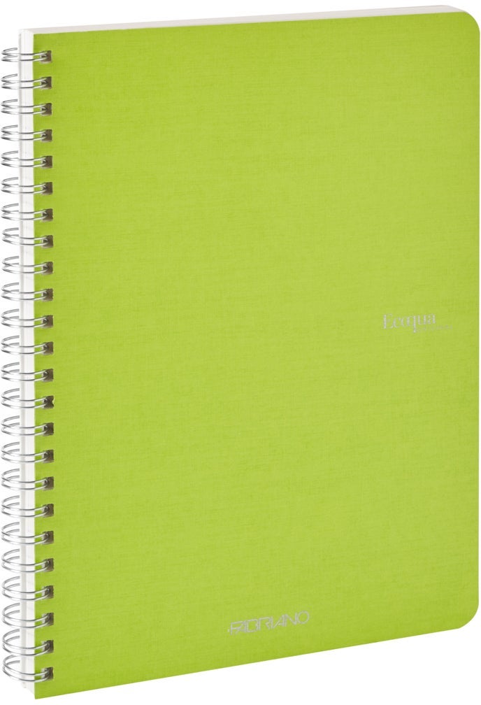 Notatbok EcoQua Original Spiral A5 Blank Lime