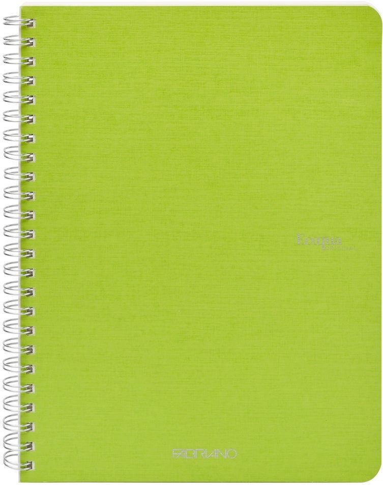 Notatbok EcoQua Original Spiral A5 Blank Lime