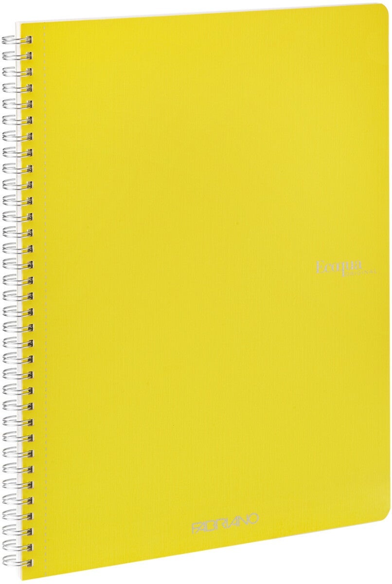 Notatbok EcoQua Original Spiral A4 Linjert Gul