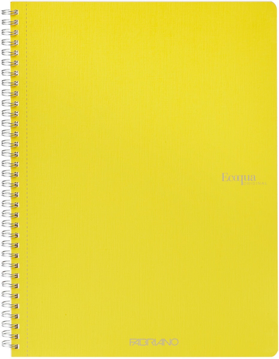 Notatbok EcoQua Original Spiral A4 Linjert Gul