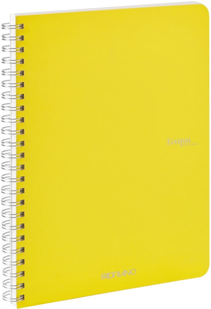 Notatbok EcoQua Original Spiral A5 Linjert Gul