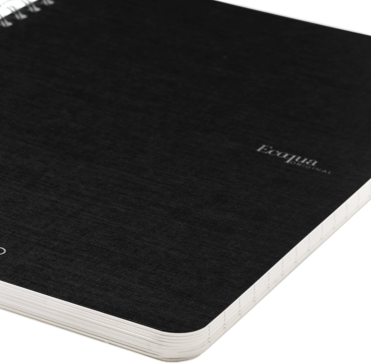 Notatbok EcoQua Original Spiral A5 Linjert Sort