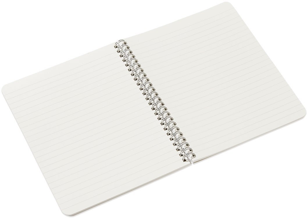 Notatbok EcoQua Original Spiral A5 Linjert Sort