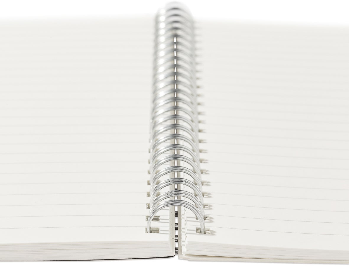 Notatbok EcoQua Original Spiral A5 Linjert Sort