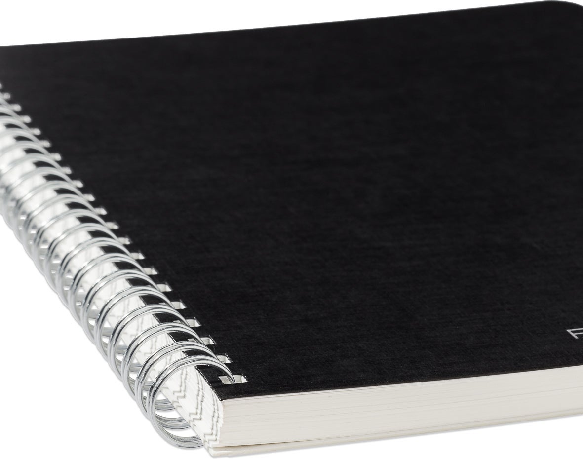 Notatbok EcoQua Original Spiral A5 Linjert Sort