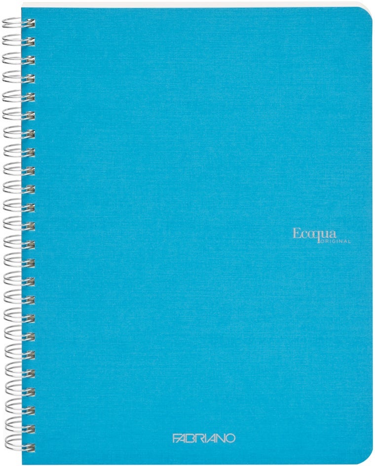 Notatbok EcoQua Original Spiral A5 Linjert Lysblå