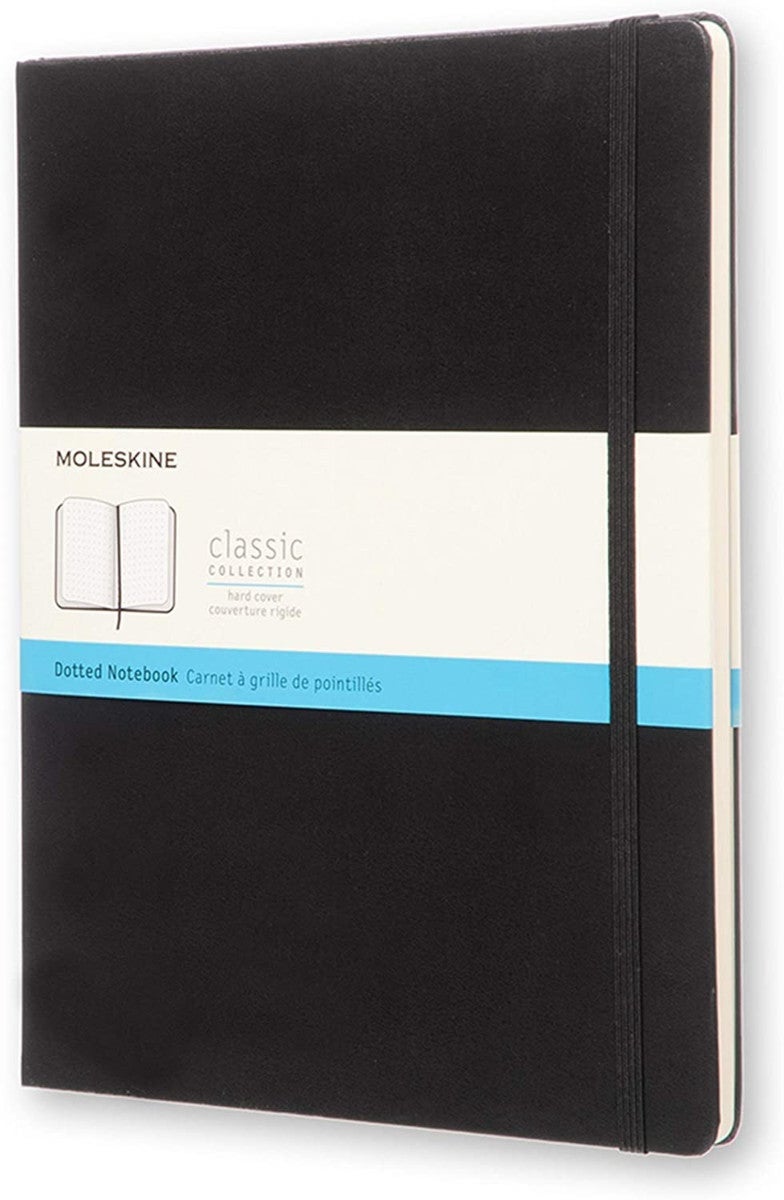 Notatbok Moleskine Classic Hard XL - Prikker Black