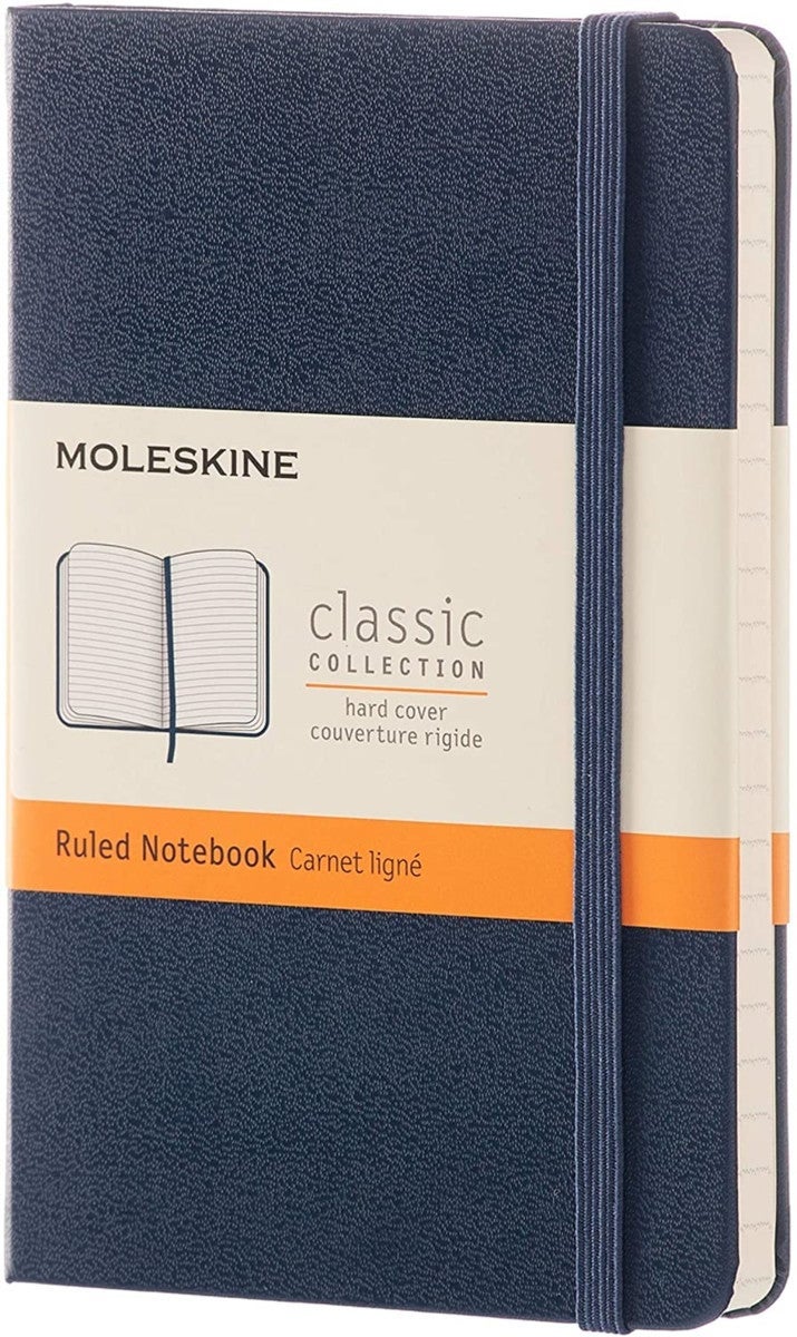 Moleskine Notatbok Linjert Sapphire Blå Pocket Hard