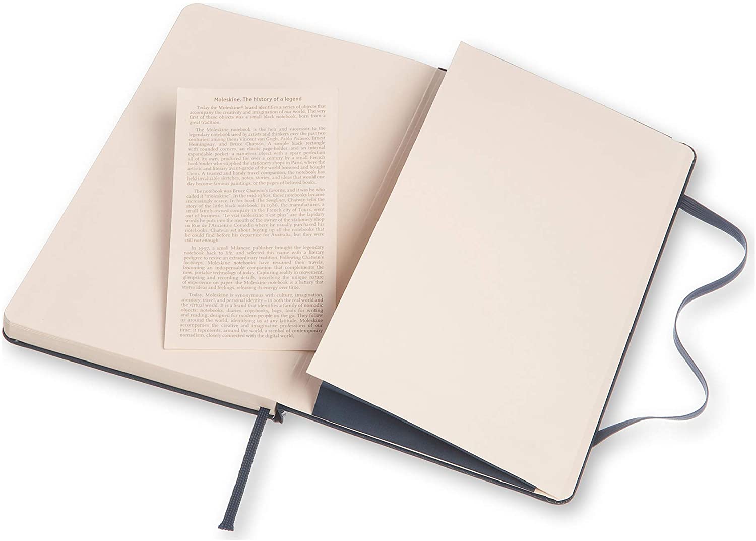 Moleskine Notatbok Linj. Saf.Blå Hard L