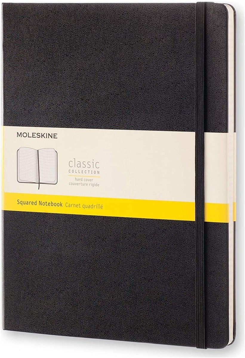 Notatbok Moleskine Classic Hard XL - Ruter Black