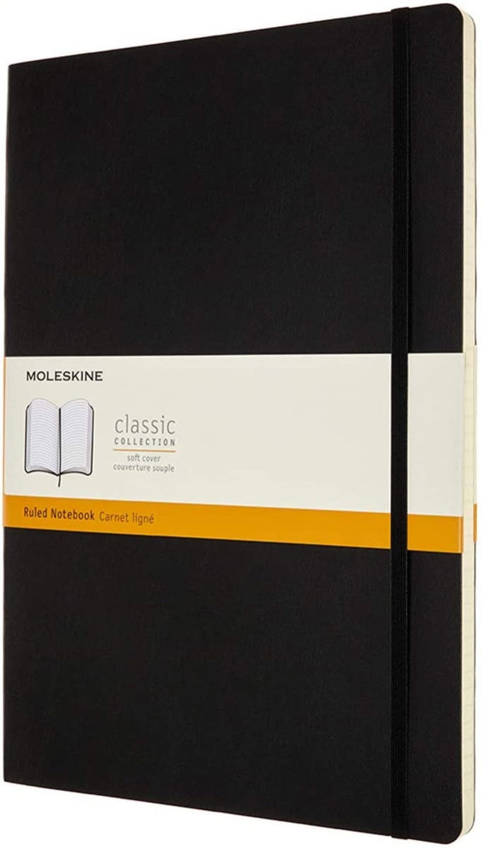 Notatbok Moleskine Classic Soft A4  - Linjert Blac