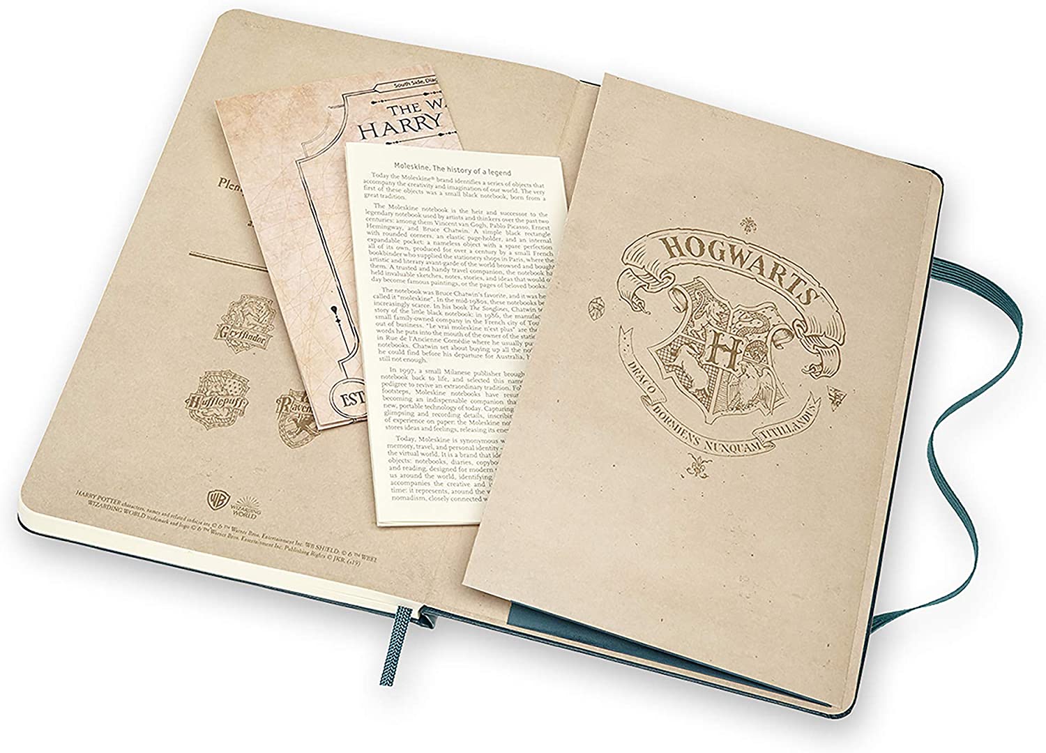 Notatbok Moleskine LE Hard L - Linjert Harry Potte