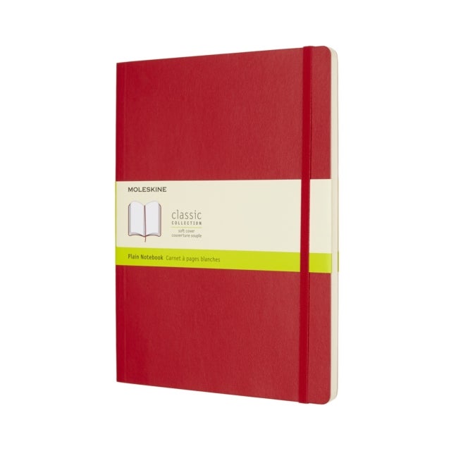 Notatbok Moleskine Scarlet Rød Ulinjert Myk XL