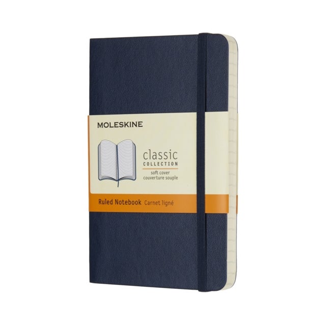 Moleskine Notatbok Linjert Safir Myk Pocket