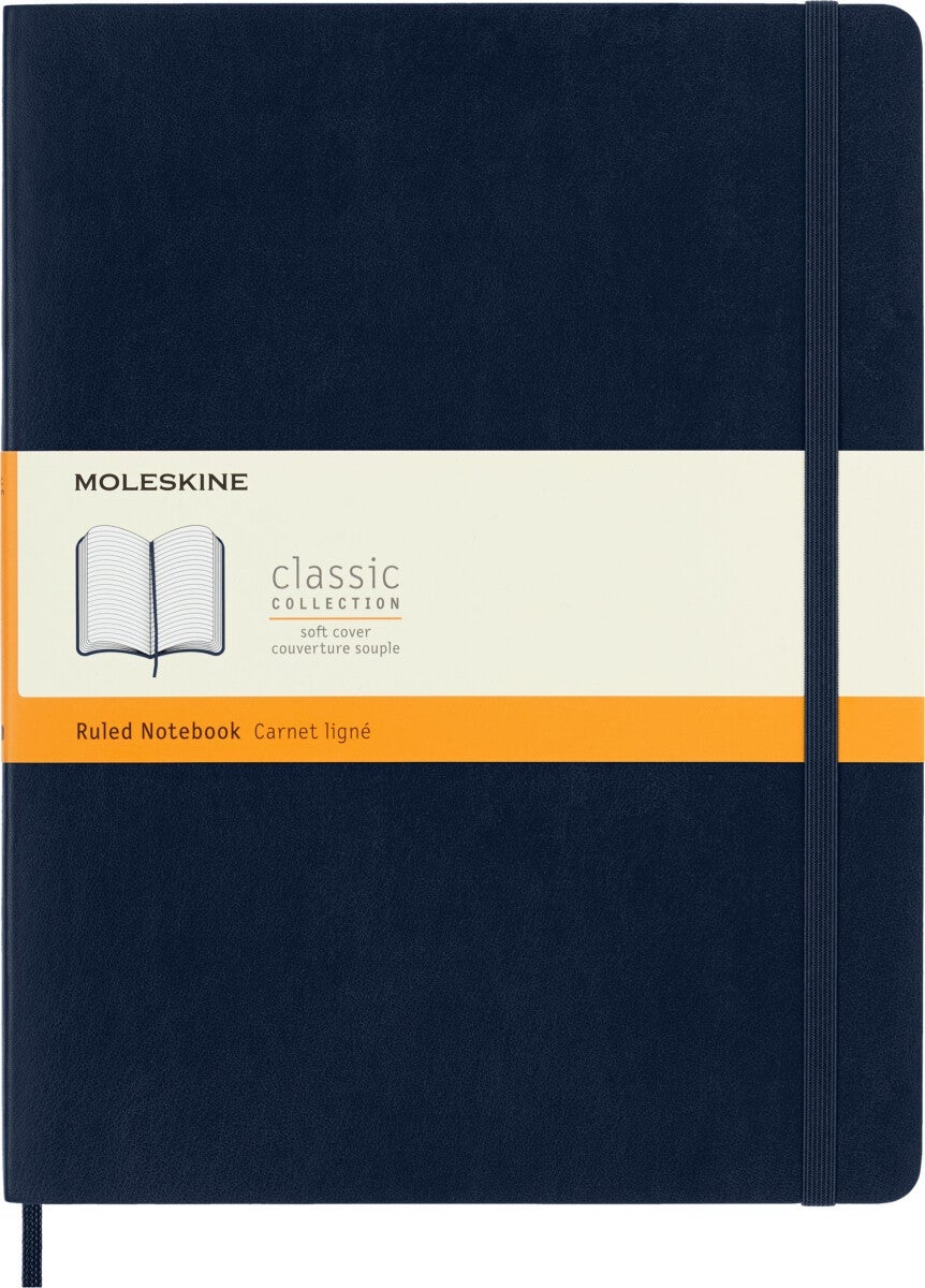 Moleskine Notatbok Linjert Sapphire Blå Soft XL