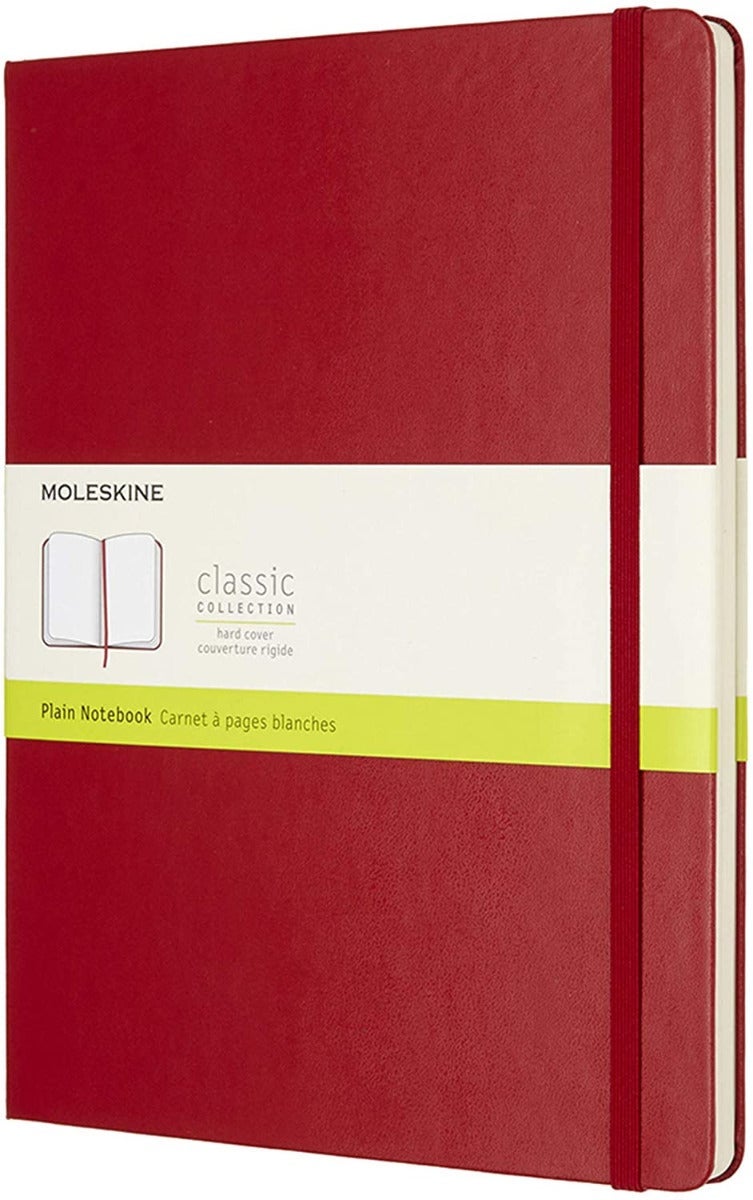 Moleskine Scarlet Red Extra Large Plain Notebook H