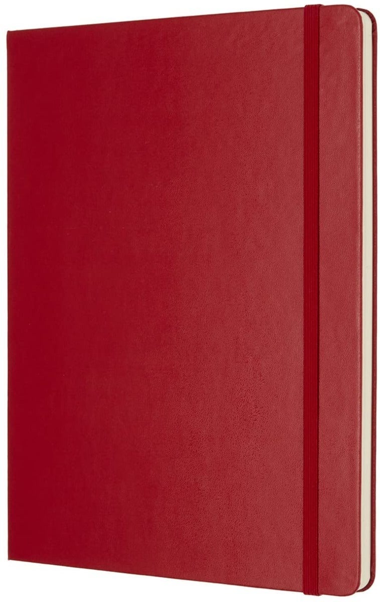 Moleskine Scarlet Red Extra Large Plain Notebook H
