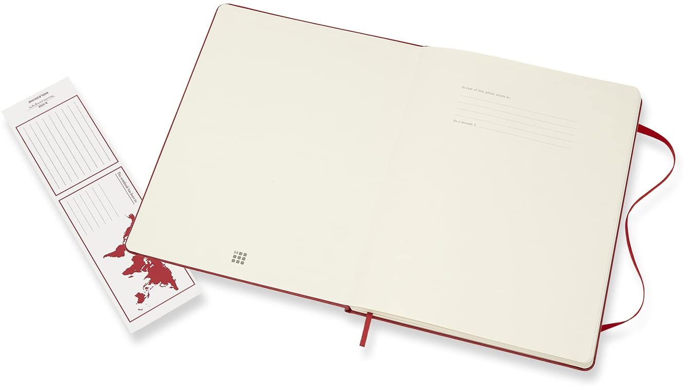 Moleskine Scarlet Red Extra Large Plain Notebook H