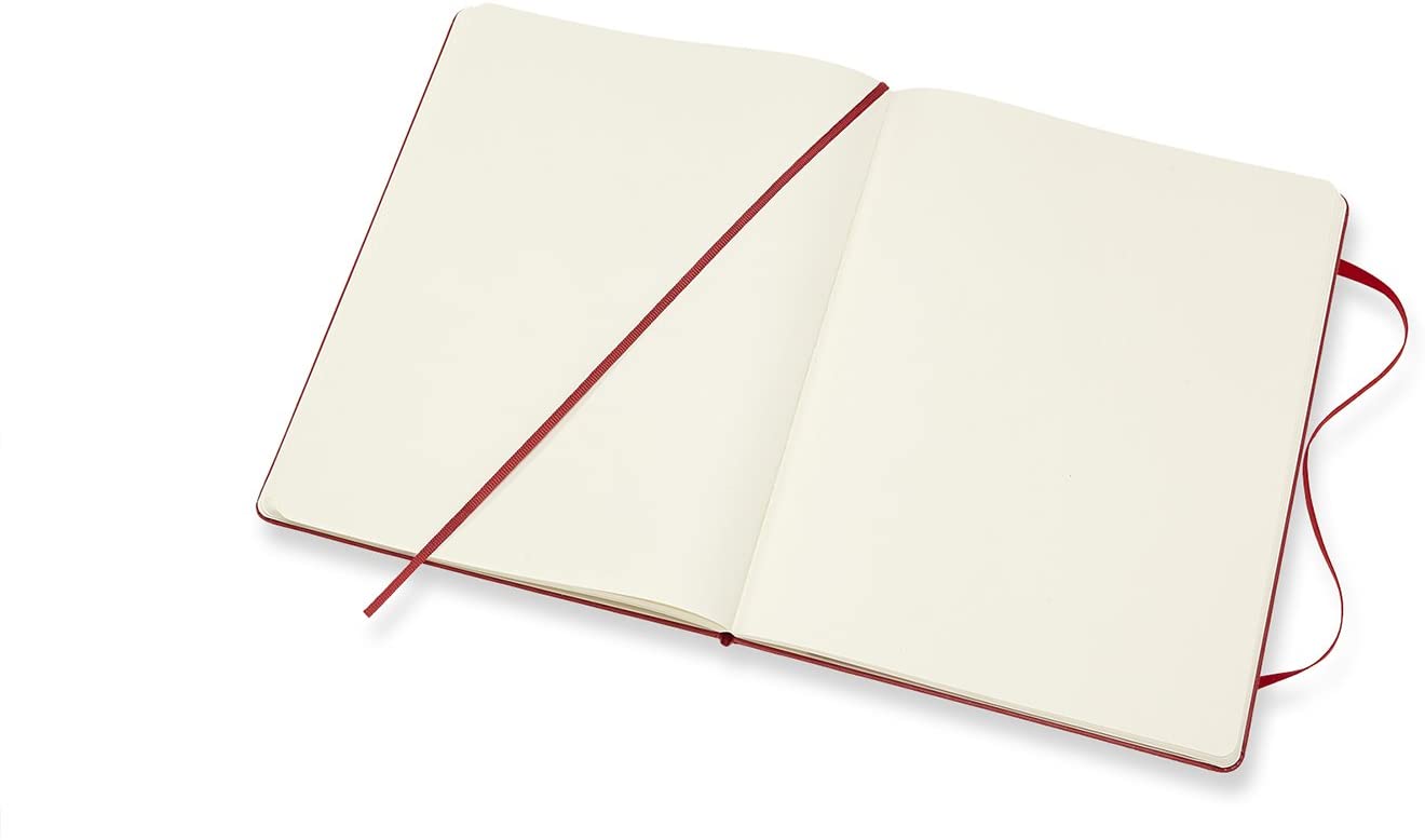 Moleskine Scarlet Red Extra Large Plain Notebook H