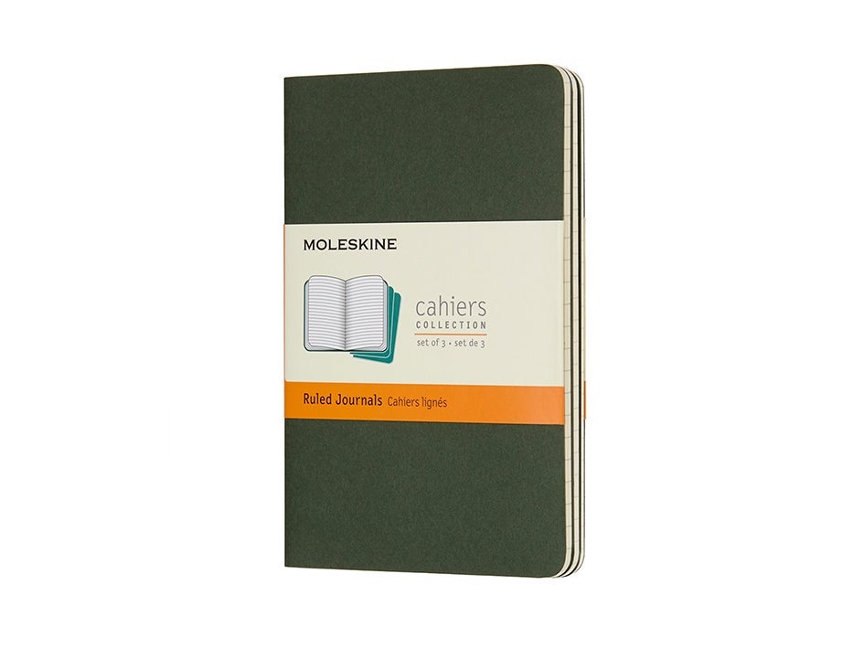 Moleskine Notatbok 3pk P Linjert Myrtle Green