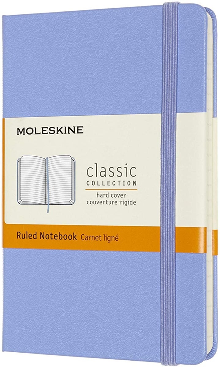 Moleskine Notatbok Hard P Linjert Hydrangea Blue