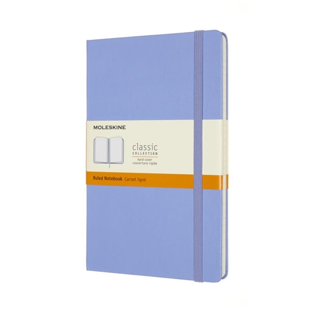 Moleskine Notatbok Hard L Linjert Hydrangea Blue