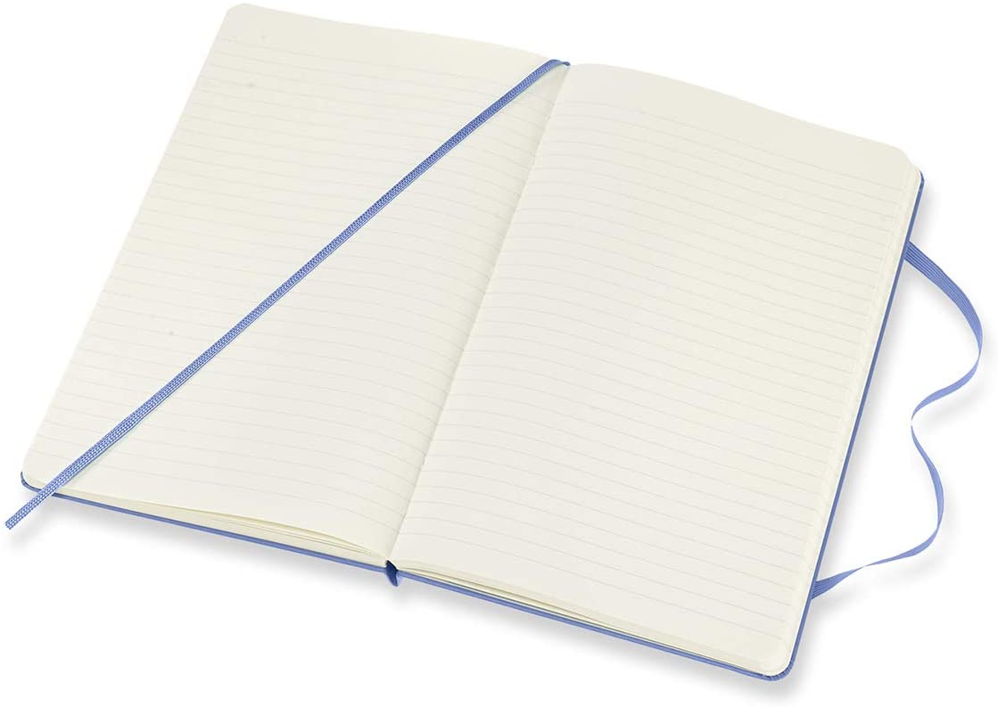 Moleskine Notatbok Hard L Linjert Hydrangea Blue
