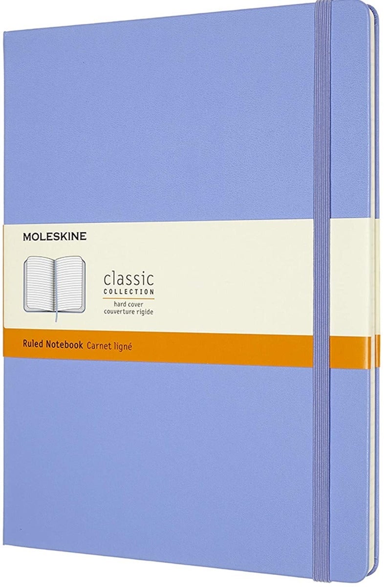 Moleskine Notatbok Hard XL Linjert Hydrangea Blue