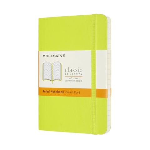 Moleskine Notatbok Soft P Linjert Lemon Green