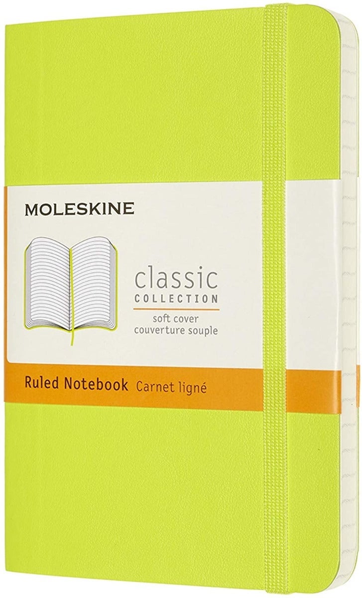 Moleskine Notatbok Soft P Linjert Lemon Green