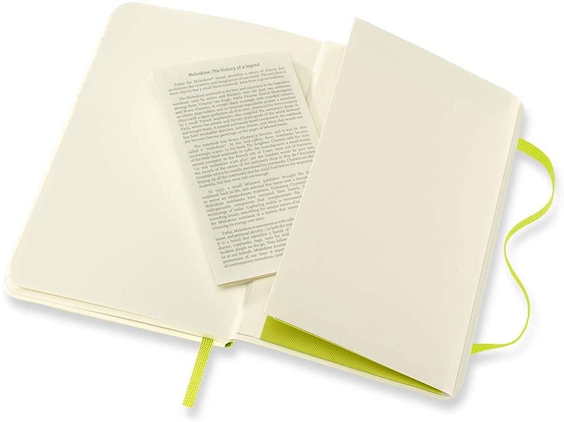 Moleskine Notatbok Soft P Linjert Lemon Green