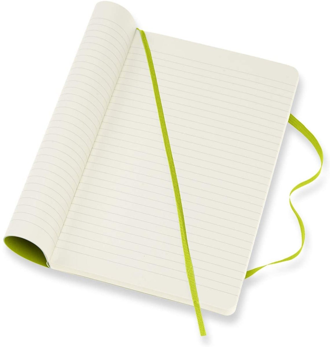 Moleskine Notatbok Soft L Linjert Lemon Green