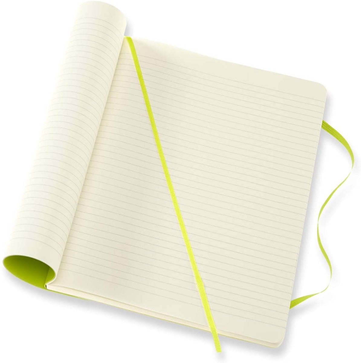 Moleskine Notatbok Soft XL Linjert Lemon Green