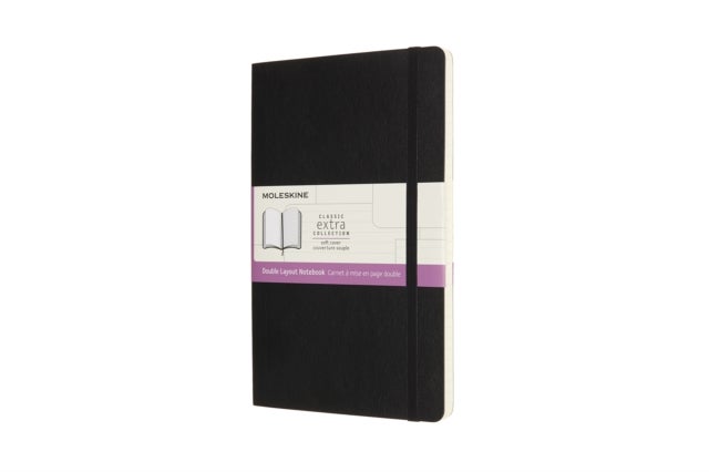 Notatbok Moleskine L linjert/blank Sort Soft