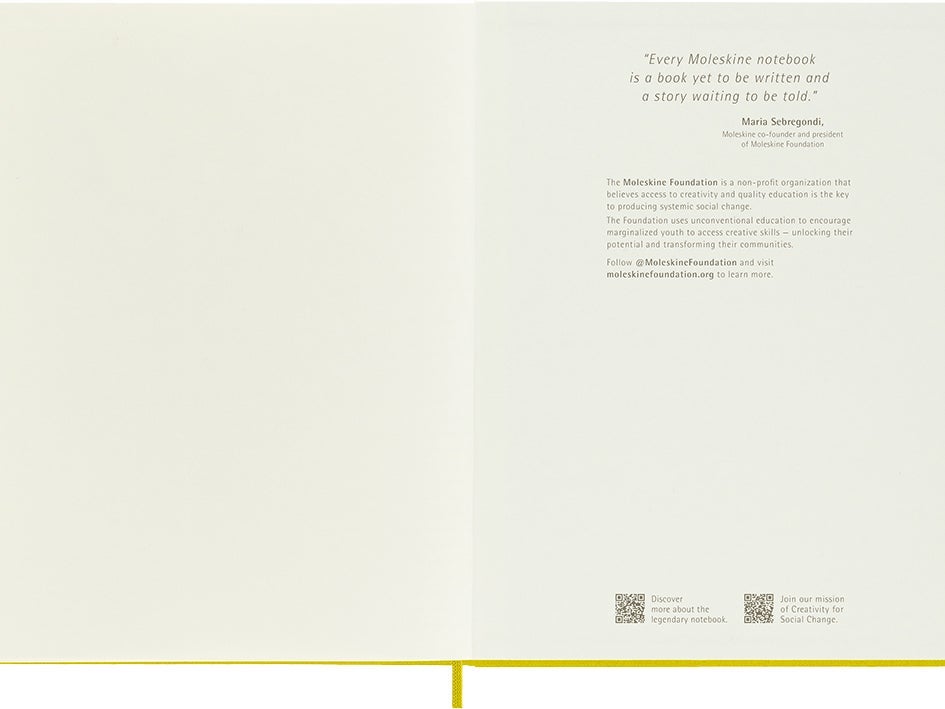 Moleskine Classic Notebook Hard XL Linjert Hay Yellow