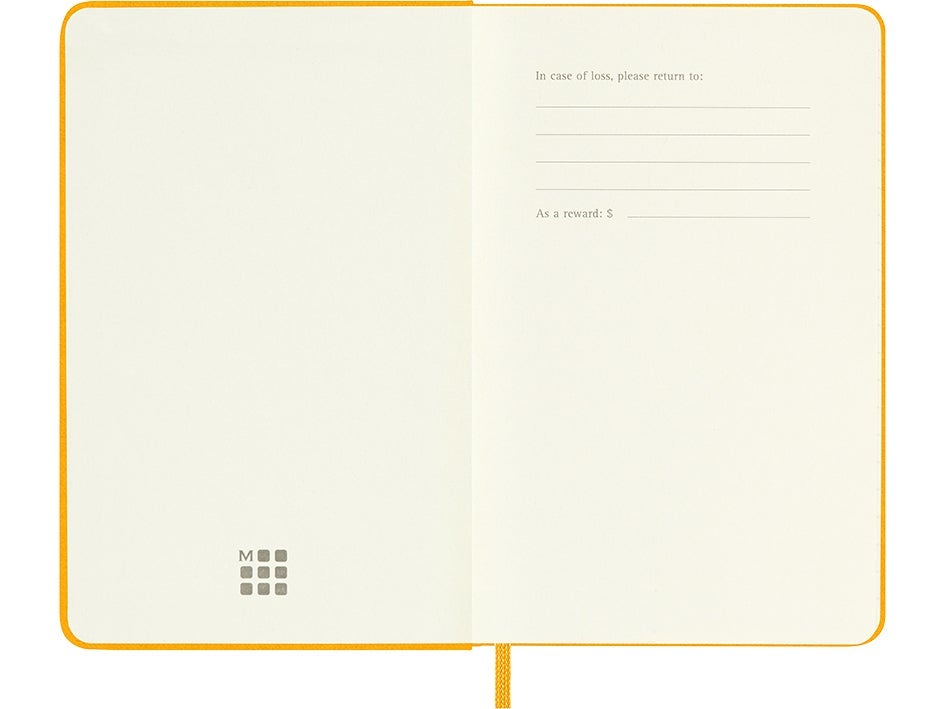 Notatbok Moleskine Orange Ylw Pocket Linjert