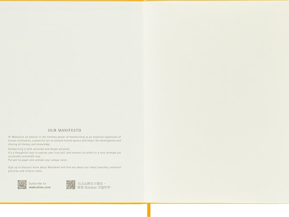Notatbok Moleskine Orange Ylw XL Linjert