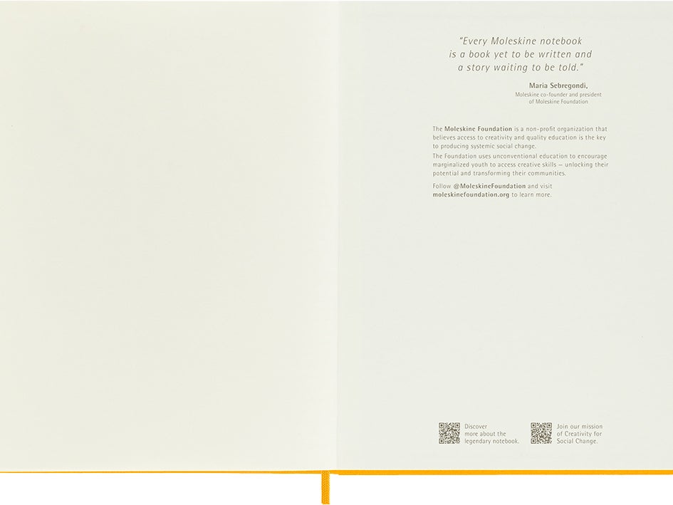 Notatbok Moleskine Orange Ylw XL Linjert