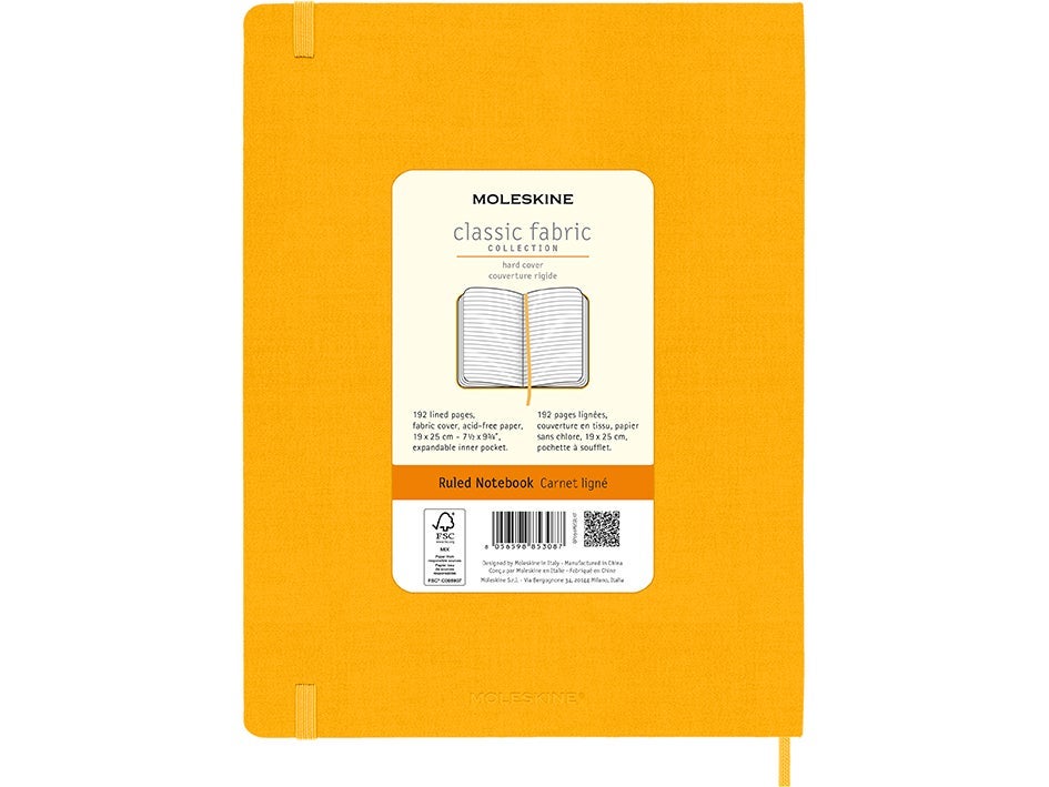 Notatbok Moleskine Orange Ylw XL Linjert