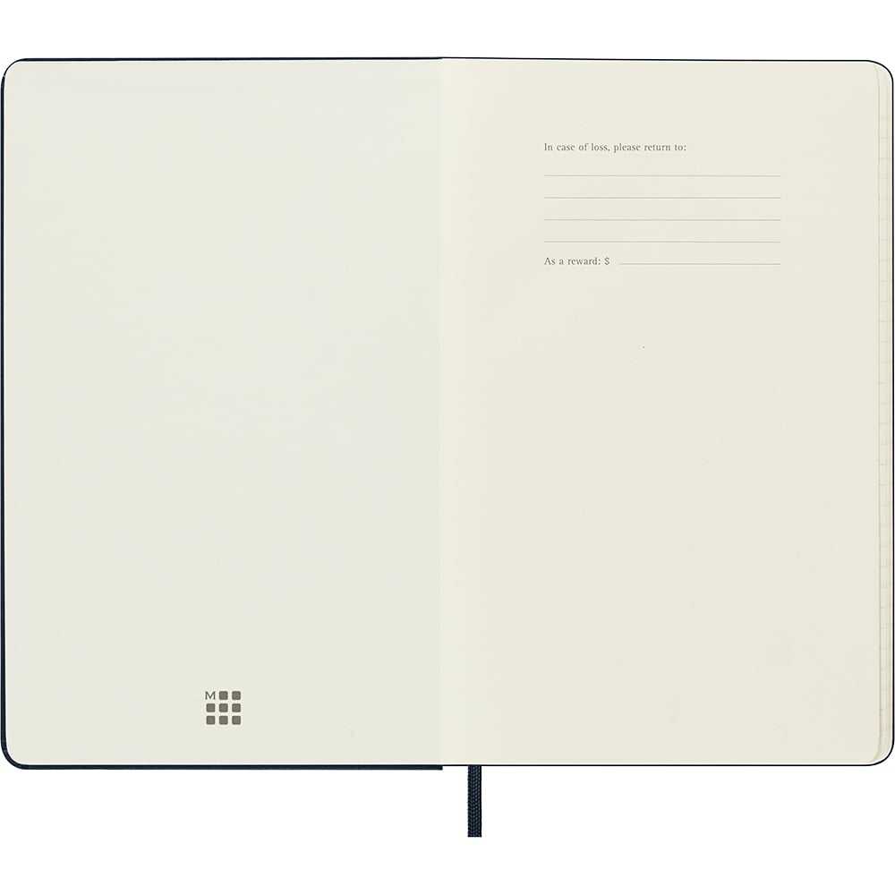Kalender Moleskine 2025 Hard Large Dag Sort